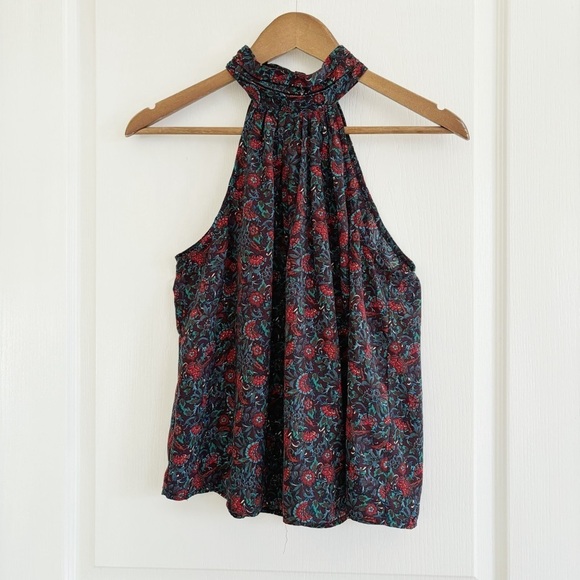 Evereve Tops - Evereve Top Margo Floral Halter Sleeveless Blouse